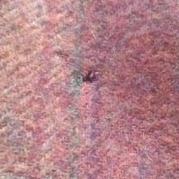 The J Peterman Co Women's Reversible Wool Corduroy Coat Size Medium Plaid Maroon - Picture 8 of 10